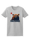 California Republic Design - Grizzly Bear and Star Womens T-Shirt by TooLoud-Womens T-Shirt-TooLoud-AshGray-X-Small-Davson Sales