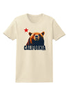 California Republic Design - Grizzly Bear and Star Womens T-Shirt by TooLoud-Womens T-Shirt-TooLoud-Natural-X-Small-Davson Sales