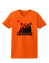 California Republic Design - Grizzly Bear and Star Womens T-Shirt by TooLoud-Womens T-Shirt-TooLoud-Orange-X-Small-Davson Sales