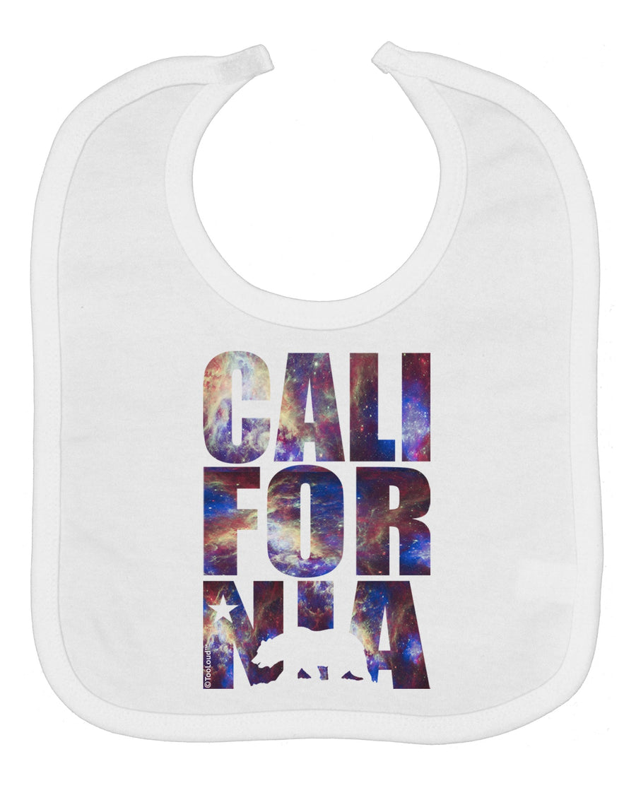 California Republic Design - Space Nebula Print Baby Bib by TooLoud