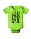 California Republic Design - Space Nebula Print Baby Romper Bodysuit by TooLoud-Baby Romper-TooLoud-Lime-Green-06-Months-Davson Sales