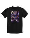 California Republic Design - Space Nebula Print Childrens Dark T-Shirt by TooLoud-Childrens T-Shirt-TooLoud-Black-X-Small-Davson Sales