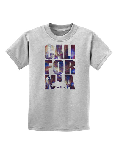 California Republic Design - Space Nebula Print Childrens T-Shirt by TooLoud-Childrens T-Shirt-TooLoud-AshGray-X-Small-Davson Sales