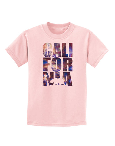 California Republic Design - Space Nebula Print Childrens T-Shirt by TooLoud-Childrens T-Shirt-TooLoud-PalePink-X-Small-Davson Sales
