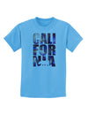 California Republic Design - Space Nebula Print Childrens T-Shirt by TooLoud-Childrens T-Shirt-TooLoud-Aquatic-Blue-X-Small-Davson Sales