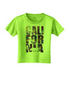 California Republic Design - Space Nebula Print Toddler T-Shirt by TooLoud-Toddler T-Shirt-TooLoud-Lime-Green-2T-Davson Sales