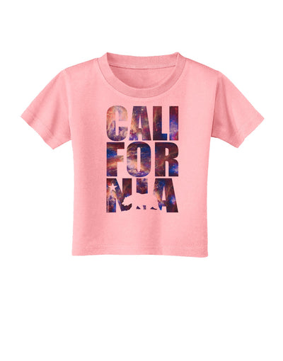 California Republic Design - Space Nebula Print Toddler T-Shirt by TooLoud-Toddler T-Shirt-TooLoud-Candy-Pink-2T-Davson Sales