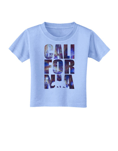 California Republic Design - Space Nebula Print Toddler T-Shirt by TooLoud-Toddler T-Shirt-TooLoud-Aquatic-Blue-2T-Davson Sales