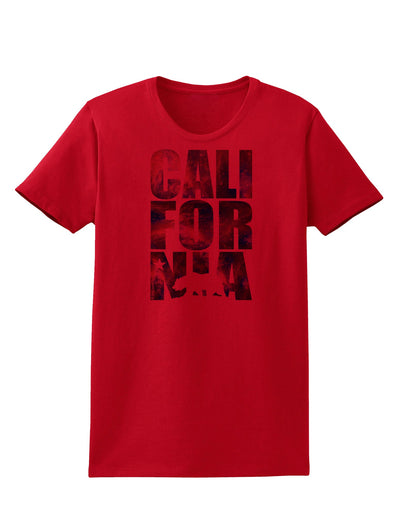 California Republic Design - Space Nebula Print Womens T-Shirt by TooLoud-Womens T-Shirt-TooLoud-Red-X-Small-Davson Sales