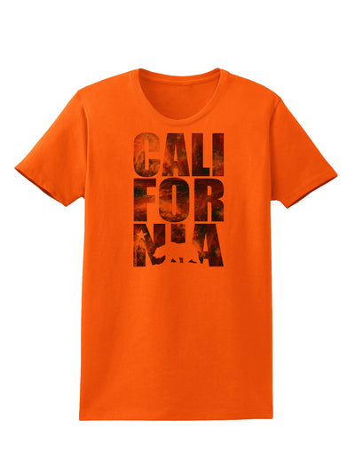 California Republic Design - Space Nebula Print Womens T-Shirt by TooLoud-Womens T-Shirt-TooLoud-Orange-X-Small-Davson Sales