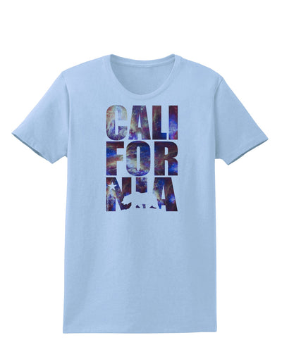 California Republic Design - Space Nebula Print Womens T-Shirt by TooLoud-Womens T-Shirt-TooLoud-Light-Blue-X-Small-Davson Sales