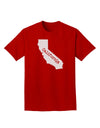 California - United States Shape Adult Dark T-Shirt by TooLoud-Mens T-Shirt-TooLoud-Red-Small-Davson Sales