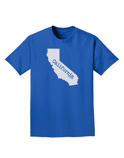 California - United States Shape Adult Dark T-Shirt by TooLoud-Mens T-Shirt-TooLoud-Royal-Blue-Small-Davson Sales