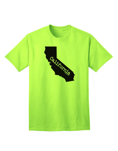 California - United States Shape Adult T-Shirt by TooLoud: A Stylish Representation of California's Iconic Shape-Mens T-shirts-TooLoud-Neon-Green-Small-Davson Sales