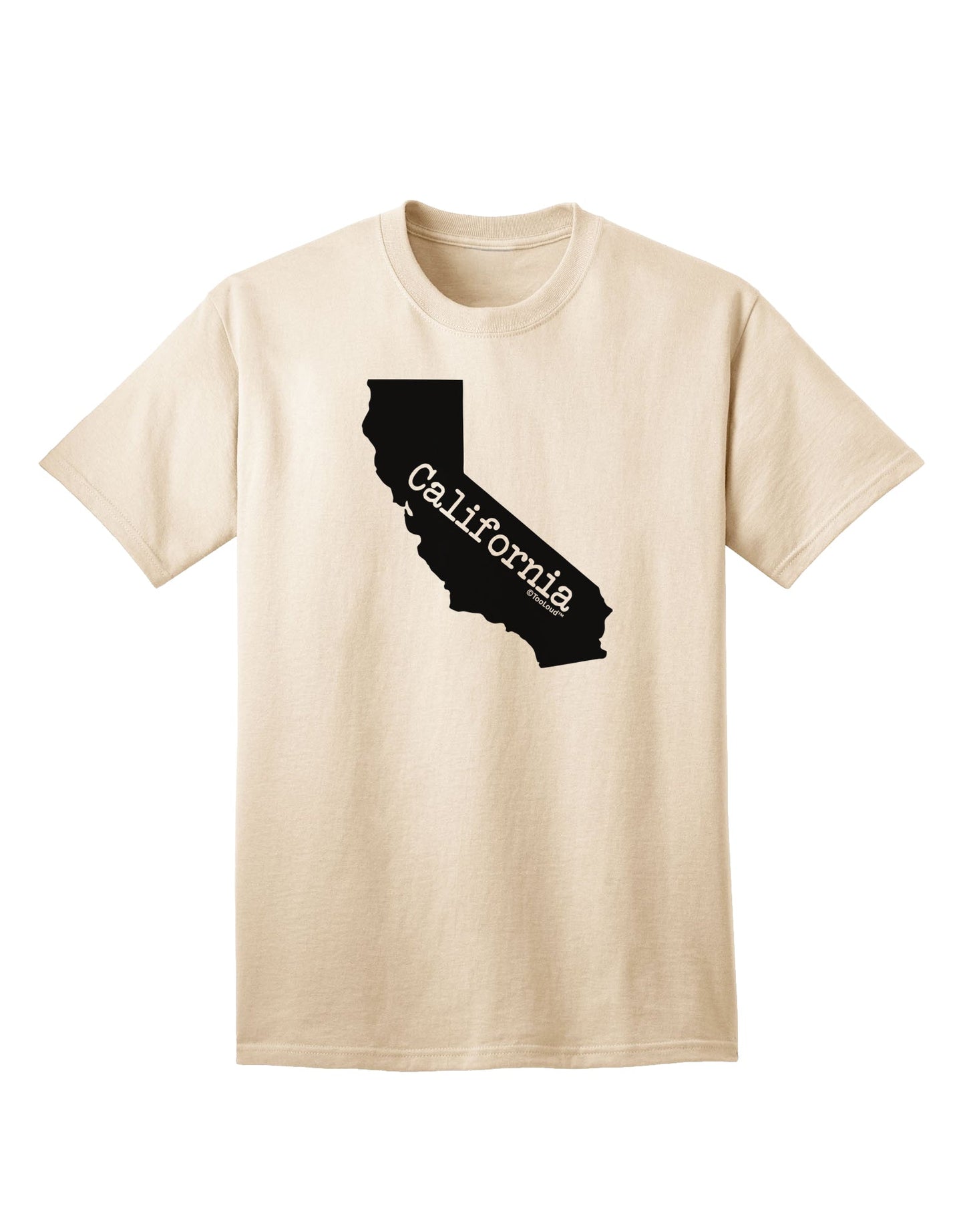 California - United States Shape Adult T-Shirt by TooLoud: A Stylish Representation of California's Iconic Shape-Mens T-shirts-TooLoud-Natural-Small-Davson Sales