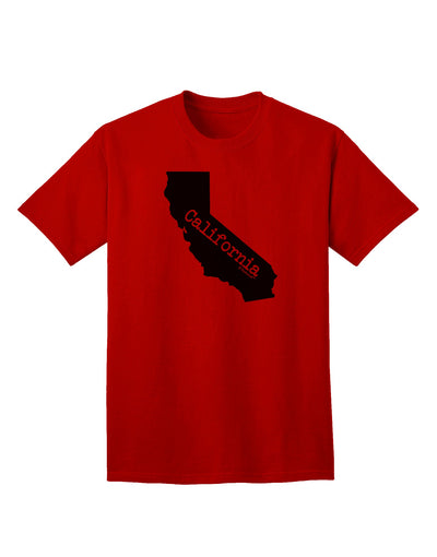 California - United States Shape Adult T-Shirt by TooLoud: A Stylish Representation of California's Iconic Shape-Mens T-shirts-TooLoud-Red-Small-Davson Sales