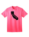 California - United States Shape Adult T-Shirt by TooLoud: A Stylish Representation of California's Iconic Shape-Mens T-shirts-TooLoud-Neon-Pink-Small-Davson Sales