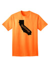 California - United States Shape Adult T-Shirt by TooLoud: A Stylish Representation of California's Iconic Shape-Mens T-shirts-TooLoud-Neon-Orange-Small-Davson Sales