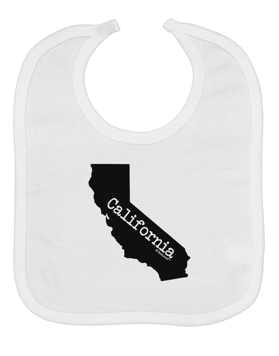 California - United States Shape Baby Bib by TooLoud