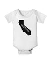 California - United States Shape Baby Romper Bodysuit by TooLoud-Baby Romper-TooLoud-White-06-Months-Davson Sales