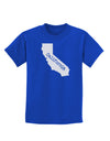 California - United States Shape Childrens Dark T-Shirt by TooLoud-Childrens T-Shirt-TooLoud-Royal-Blue-X-Small-Davson Sales