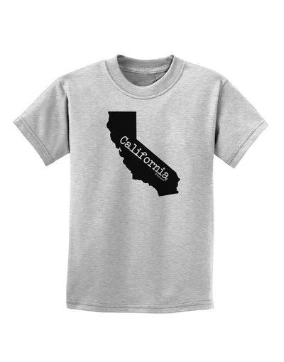 California - United States Shape Childrens T-Shirt by TooLoud-Childrens T-Shirt-TooLoud-AshGray-X-Small-Davson Sales