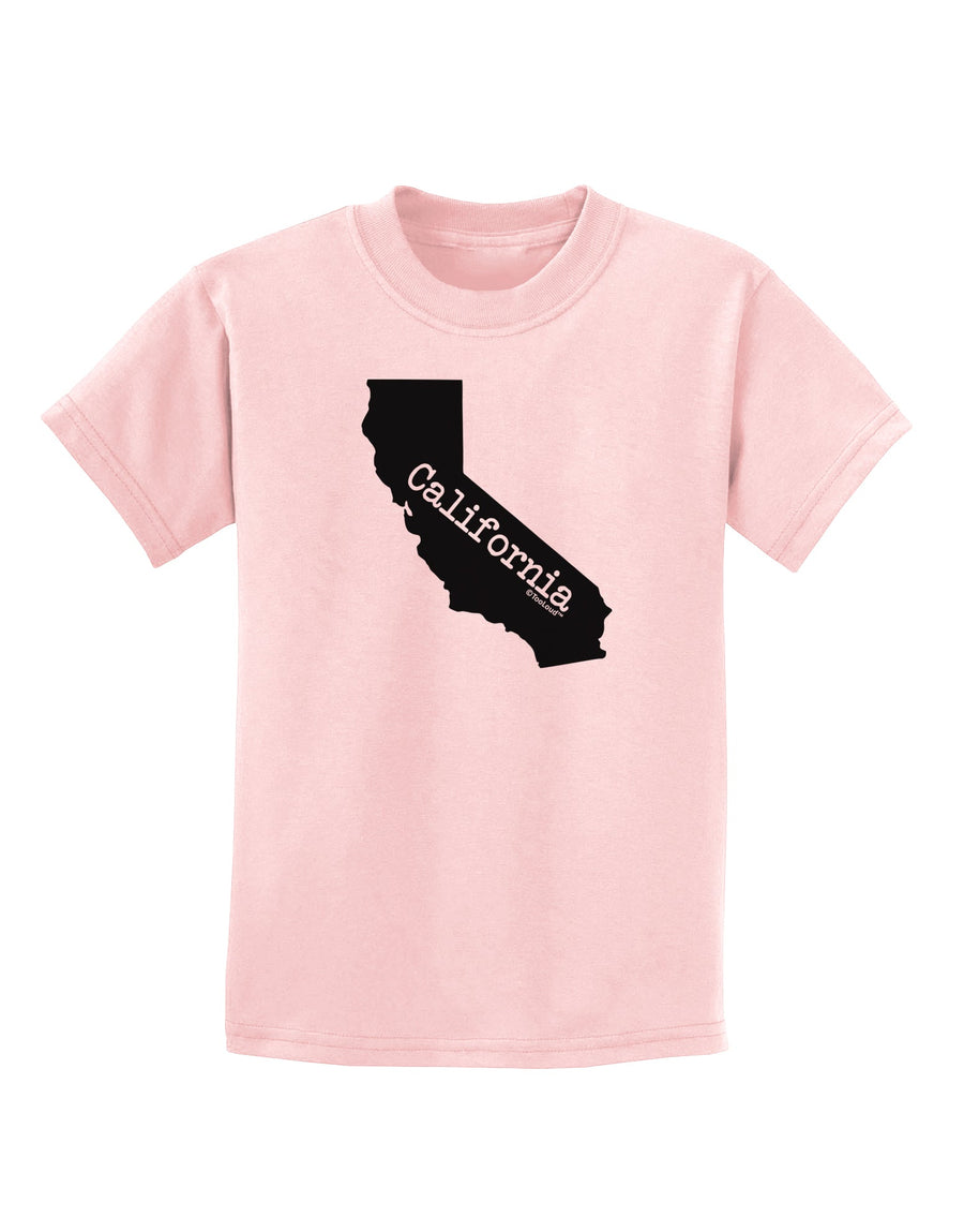 California - United States Shape Childrens T-Shirt by TooLoud-Childrens T-Shirt-TooLoud-White-X-Small-Davson Sales