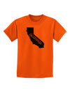 California - United States Shape Childrens T-Shirt by TooLoud-Childrens T-Shirt-TooLoud-Orange-X-Small-Davson Sales