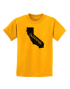 California - United States Shape Childrens T-Shirt by TooLoud-Childrens T-Shirt-TooLoud-Gold-X-Small-Davson Sales