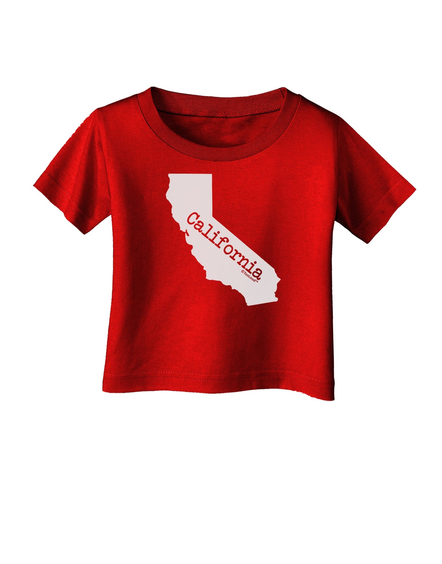 California - United States Shape Infant T-Shirt Dark by TooLoud-Infant T-Shirt-TooLoud-Red-06-Months-Davson Sales