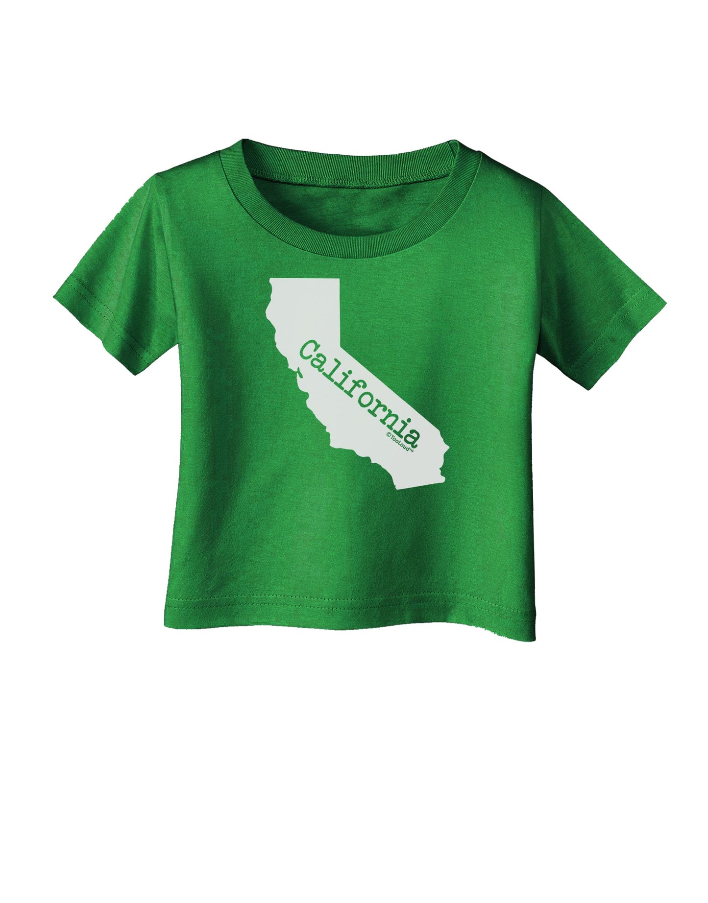 California - United States Shape Infant T-Shirt Dark by TooLoud-Infant T-Shirt-TooLoud-Clover-Green-06-Months-Davson Sales