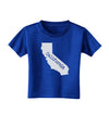 California - United States Shape Toddler T-Shirt Dark by TooLoud-Toddler T-Shirt-TooLoud-Royal-Blue-2T-Davson Sales