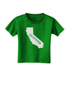 California - United States Shape Toddler T-Shirt Dark by TooLoud-Toddler T-Shirt-TooLoud-Clover-Green-2T-Davson Sales