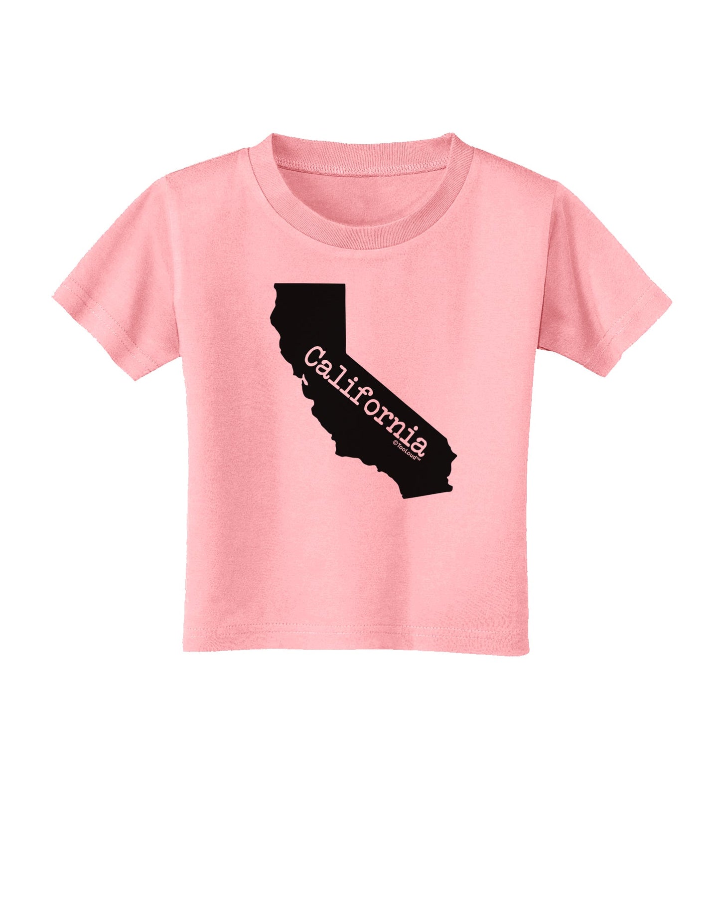 California - United States Shape Toddler T-Shirt by TooLoud-Toddler T-Shirt-TooLoud-Candy-Pink-2T-Davson Sales
