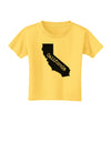 California - United States Shape Toddler T-Shirt by TooLoud-Toddler T-Shirt-TooLoud-Yellow-2T-Davson Sales