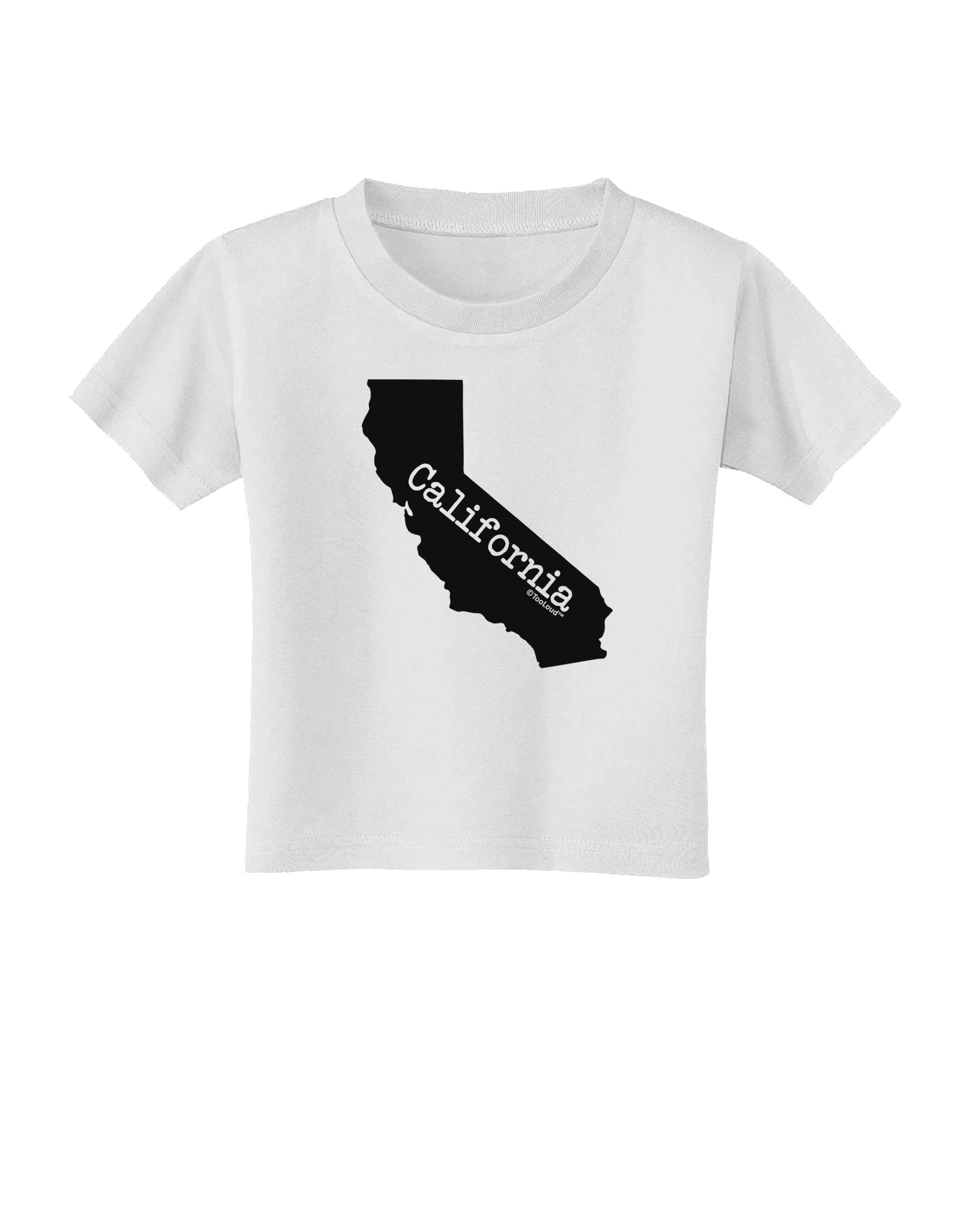 California - United States Shape Toddler T-Shirt by TooLoud-Toddler T-Shirt-TooLoud-White-2T-Davson Sales