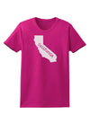 California - United States Shape Womens Dark T-Shirt by TooLoud-Womens T-Shirt-TooLoud-Hot-Pink-Small-Davson Sales