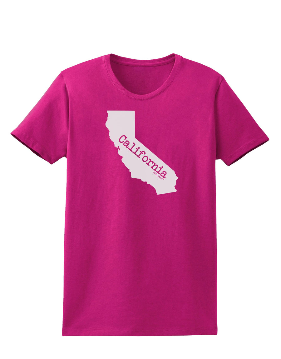 California - United States Shape Womens Dark T-Shirt by TooLoud-Womens T-Shirt-TooLoud-Black-X-Small-Davson Sales