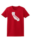 California - United States Shape Womens Dark T-Shirt by TooLoud-Womens T-Shirt-TooLoud-Red-X-Small-Davson Sales