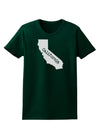 California - United States Shape Womens Dark T-Shirt by TooLoud-Womens T-Shirt-TooLoud-Forest-Green-Small-Davson Sales