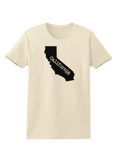 California - United States Shape Womens T-Shirt by TooLoud-Womens T-Shirt-TooLoud-Natural-X-Small-Davson Sales