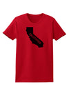 California - United States Shape Womens T-Shirt by TooLoud-Womens T-Shirt-TooLoud-Red-X-Small-Davson Sales