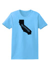 California - United States Shape Womens T-Shirt by TooLoud-Womens T-Shirt-TooLoud-Aquatic-Blue-X-Small-Davson Sales