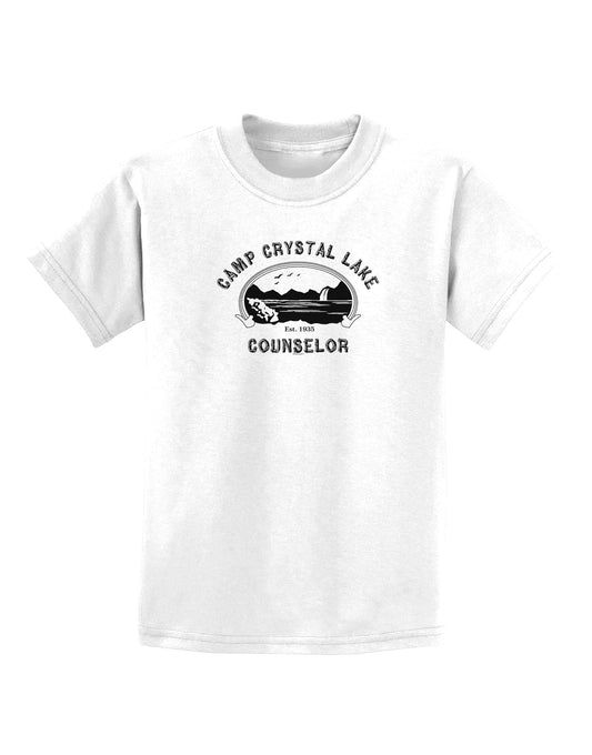 Camp Crystal Lake Counselor - Friday 13 Childrens T-Shirt-Childrens T-Shirt-TooLoud-White-X-Small-Davson Sales