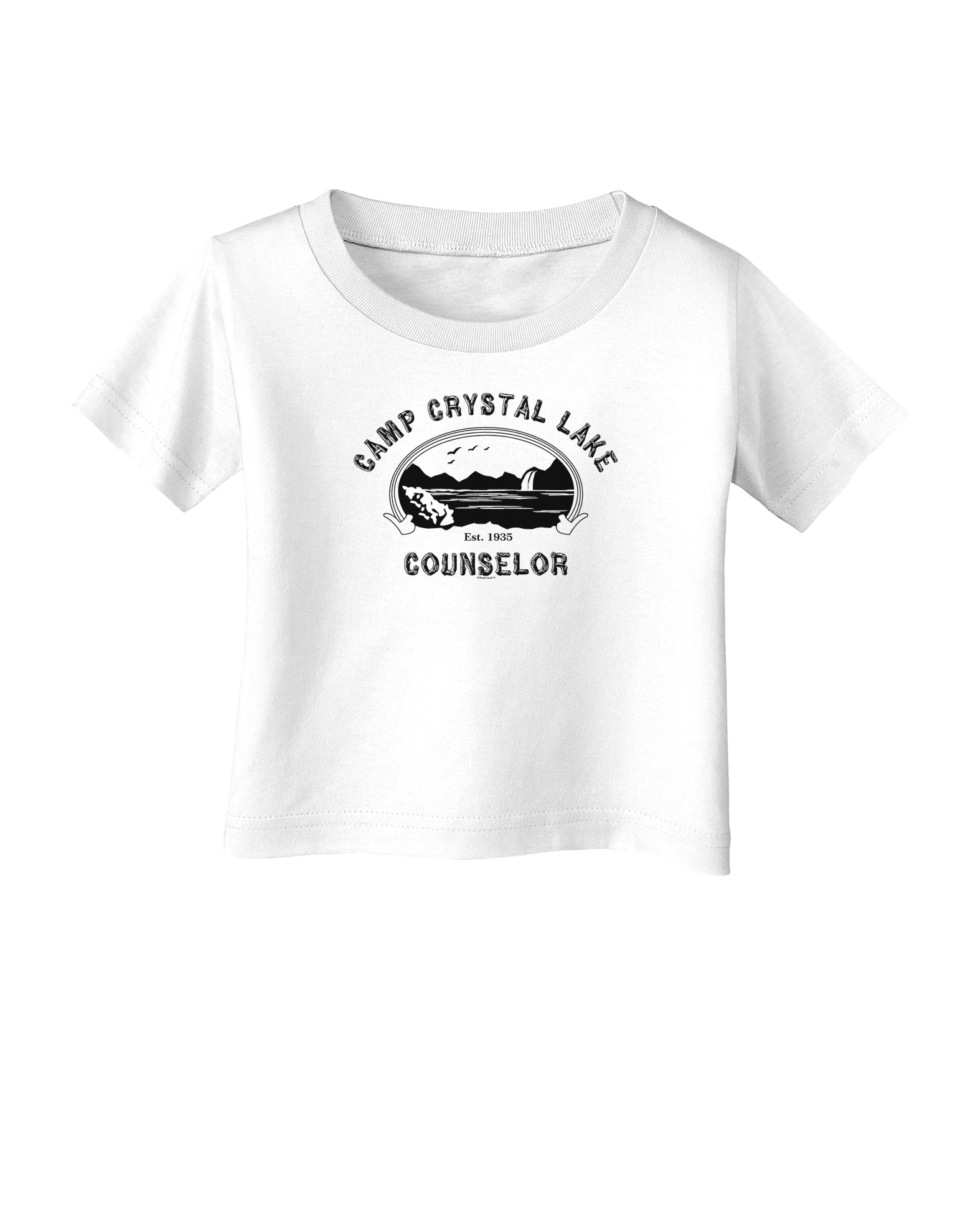 Camp Crystal Lake Counselor - Friday 13 Infant T-Shirt-Infant T-Shirt-TooLoud-White-06-Months-Davson Sales