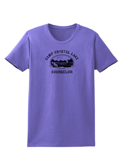 Camp Crystal Lake Counselor - Friday 13 Womens T-Shirt-Womens T-Shirt-TooLoud-Violet-X-Small-Davson Sales