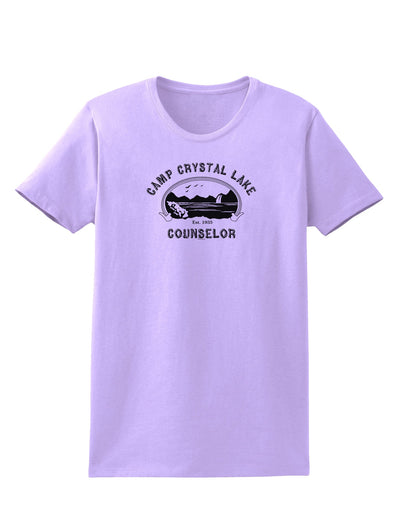 Camp Crystal Lake Counselor - Friday 13 Womens T-Shirt-Womens T-Shirt-TooLoud-Lavender-X-Small-Davson Sales