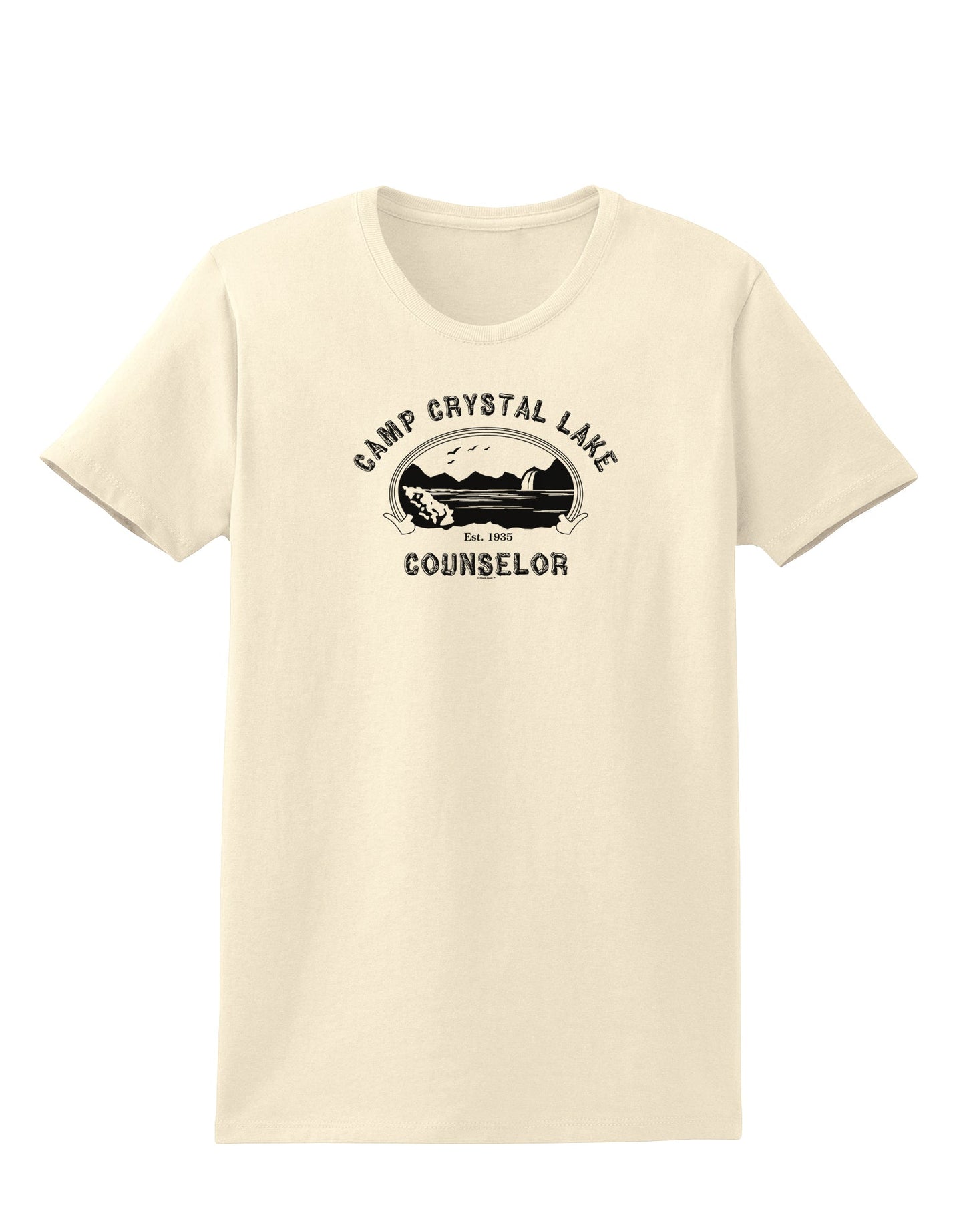Camp Crystal Lake Counselor - Friday 13 Womens T-Shirt-Womens T-Shirt-TooLoud-Natural-X-Small-Davson Sales