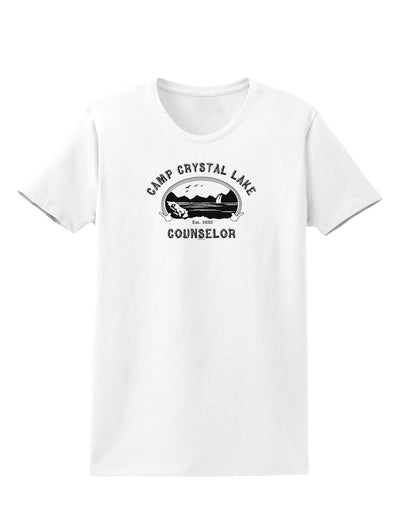 Camp Crystal Lake Counselor - Friday 13 Womens T-Shirt-Womens T-Shirt-TooLoud-White-X-Small-Davson Sales