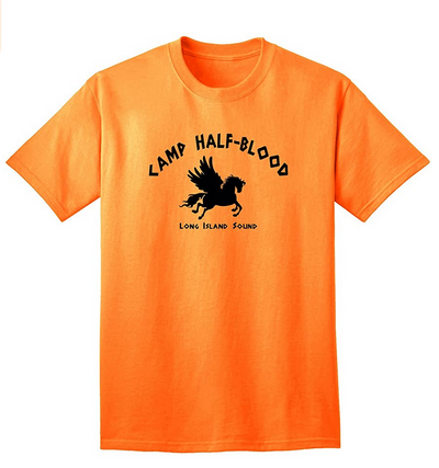 Camp Half Blood Adult Mens T-Shirt-Mens T-Shirt-TooLoud-Neon Orange-Small-Davson Sales